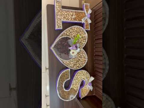 Most trending Dryfruits Monogram Packing #dryfruitspacking #ytshorts #weddingpacking #rokaceremony