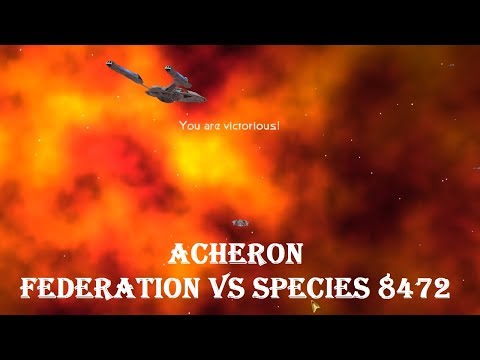 Acheron "Federation Against Species 8472" Gameplay - Star Trek Armada 2 V16