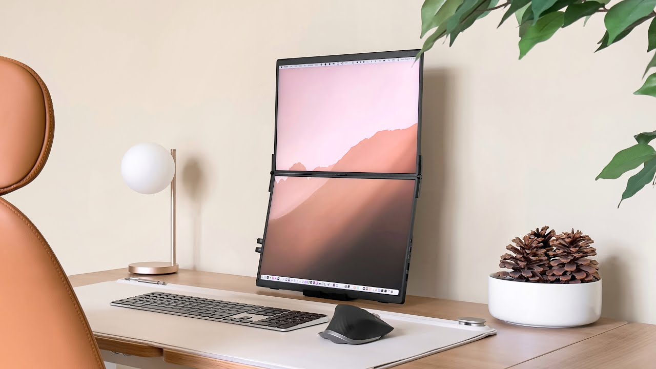 Double the Screens, Double the Productivity with this Portable Stacked Monitor | JSAUX