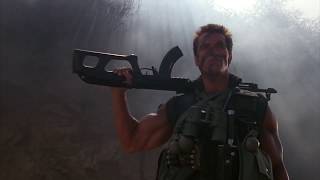 Arnold Schwarzenegger Gearing Up Scene  Commando (