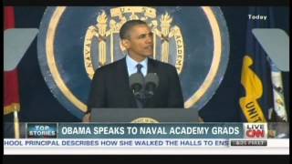 preview picture of video 'President Obama United States Naval Academy Commencement Address Annapolis Maryland (May 24, 2013)'