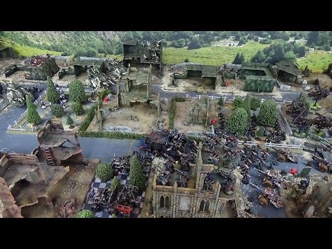 Warhammer 40K Battle Report Eldar vs Orks Cities of Death 2000