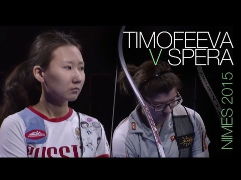 Spera v Timofeeva – recurve junior women’s gold medal match | Nîmes 2015
