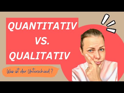 Unterschied quantitativ und qualitativ ? Schnell, einfach und verständlich erklärt #quantitativ