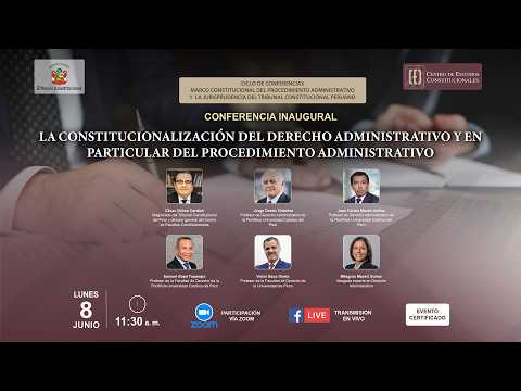 Comenzó el Ciclo de Conferencias: Marco Constitucional del Procedimiento Administrativo y la Jurisprudencia del Tribunal Constitucional, video de YouTube
