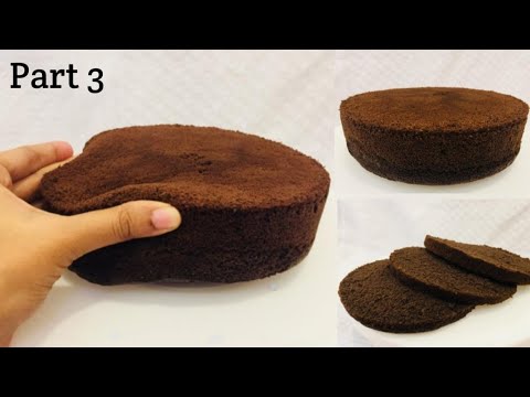 1 kg കേക്കിനു വേണ്ട basic chocolate sponge🎂ഓവൻ ഇല്ലാതെ നല്ല perfect ആയി തയ്യാറാക്കാം_Baking:- PART 3