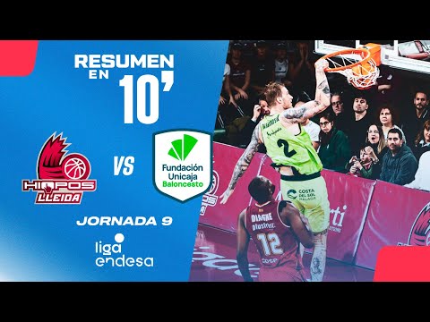 🏀Resumen en 10': Hiopos Lleida vs Unicaja - Jornada 9 Liga Endesa 2025-26