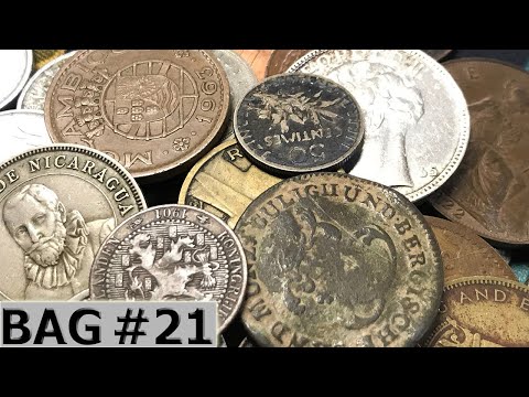 1700s & OLD SILVER COINS Discovered In World Coin Search 1/2 Pound Bag - Hunt #21