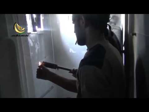 استهداف قوات النظام بقنابل محلية الصنع من قبل لواء شهداء الإسلام في معضمية الشام في محافظة ريف دمشق