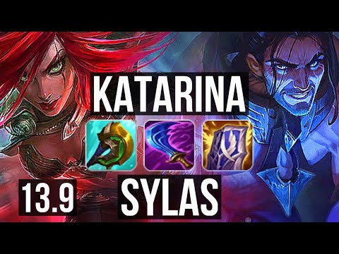 KATARINA vs SYLAS (MID) | Penta, 1.5M mastery, Dominating | TR Master | 13.9