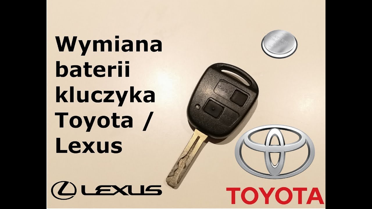 Jak wymienić BATERIĘ W PILOCIE TOYOTA/ LEXUS 