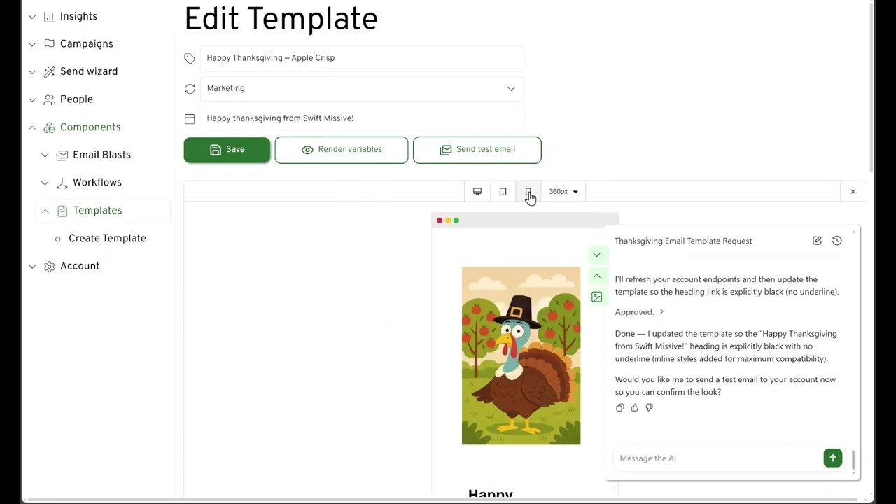 Swift Missive demo video