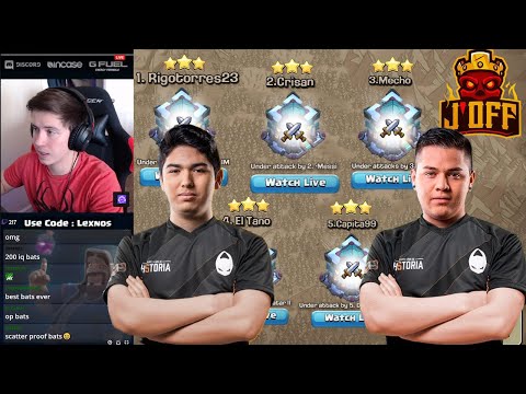 Air Attacks are OP! Live 5v5 War | x6tence vs J'Off | #clashofclans