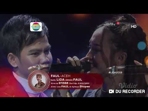 Pecah, keren banget duet saskia gotik dengan faul peserta lida 2019 dari aceh