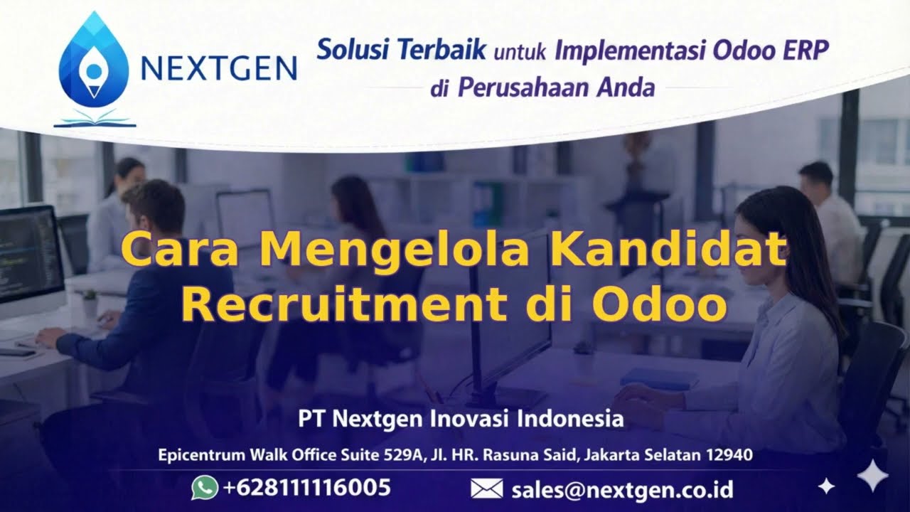 15 - Cara Mengelola Kandidat Recruitment di Odoo