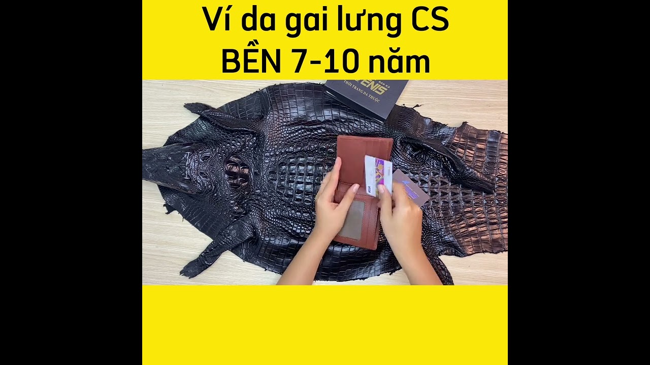 Bóp Nam Da Cá Sấu VS101ND+