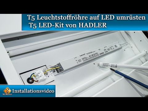 T5 Leuchtstoffröhre auf LED umrüsten - T5 LED-Kit von HADLER