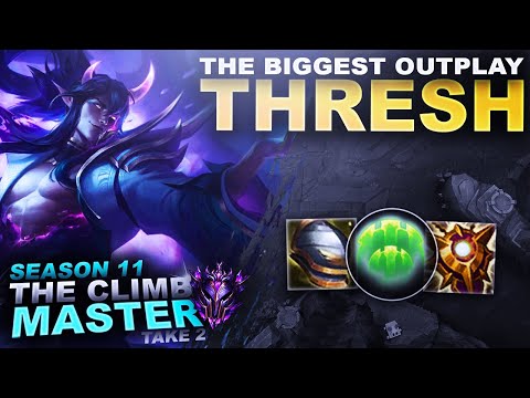 BIGGEST THRESH OUTPLAY YOU'LL EVER SEE! - Climb to Master S11 | League of Legends