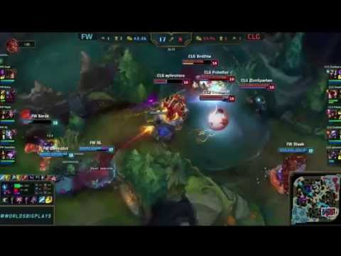 [WC] FW vs CLG , jinx pentakill by NL