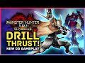 Monster Hunter Rise Sunbreak - GURREN LAGANN DRILL THRUST! New DB Silkbind, Switch Skills & Gameplay