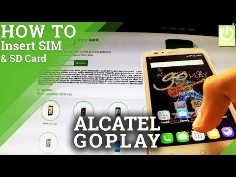 ALCATEL One Touch goPlay 7048X INSERT SIM / INSTALL SD CARD