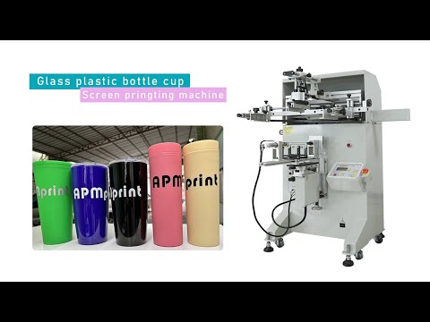 The S350 Semi-auto Printing Machine Can Print On Glass Or Plastic Bottles And Cups!