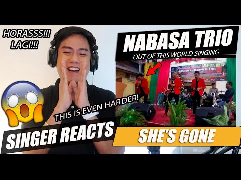 Nabasa Trio - Lady ( Luar biasa tinggi nya suara ) SHE'S GONE | SINGER REACTION