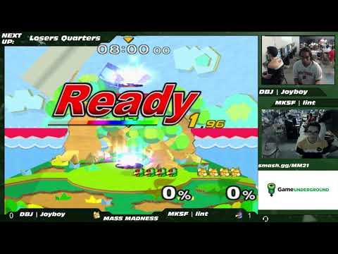 Mass Madness 21 SSBM - DBJ | Joyboy (Fox) vs. MKSF | lint (Falco) - Melee LQF