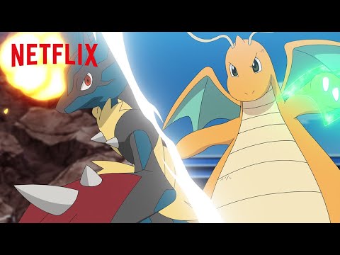 Mega Lucario vs. Dragonite | Pokémon Journeys: The Series | Netflix Futures
