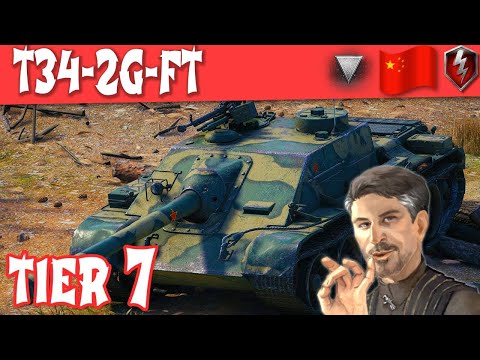 WOT Blitz - T34-2G-FT Full Tank Review Tier 7 Chinese Tank Destroyer ||WOT Blitz||