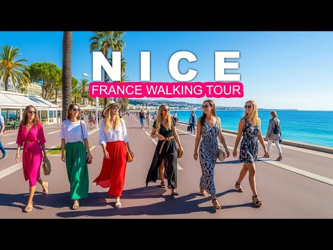 Nice, France walking tour 2025 4K 60 FPS | EXPLORE FRENCH RIVIERA ON A SUNNY DAY!