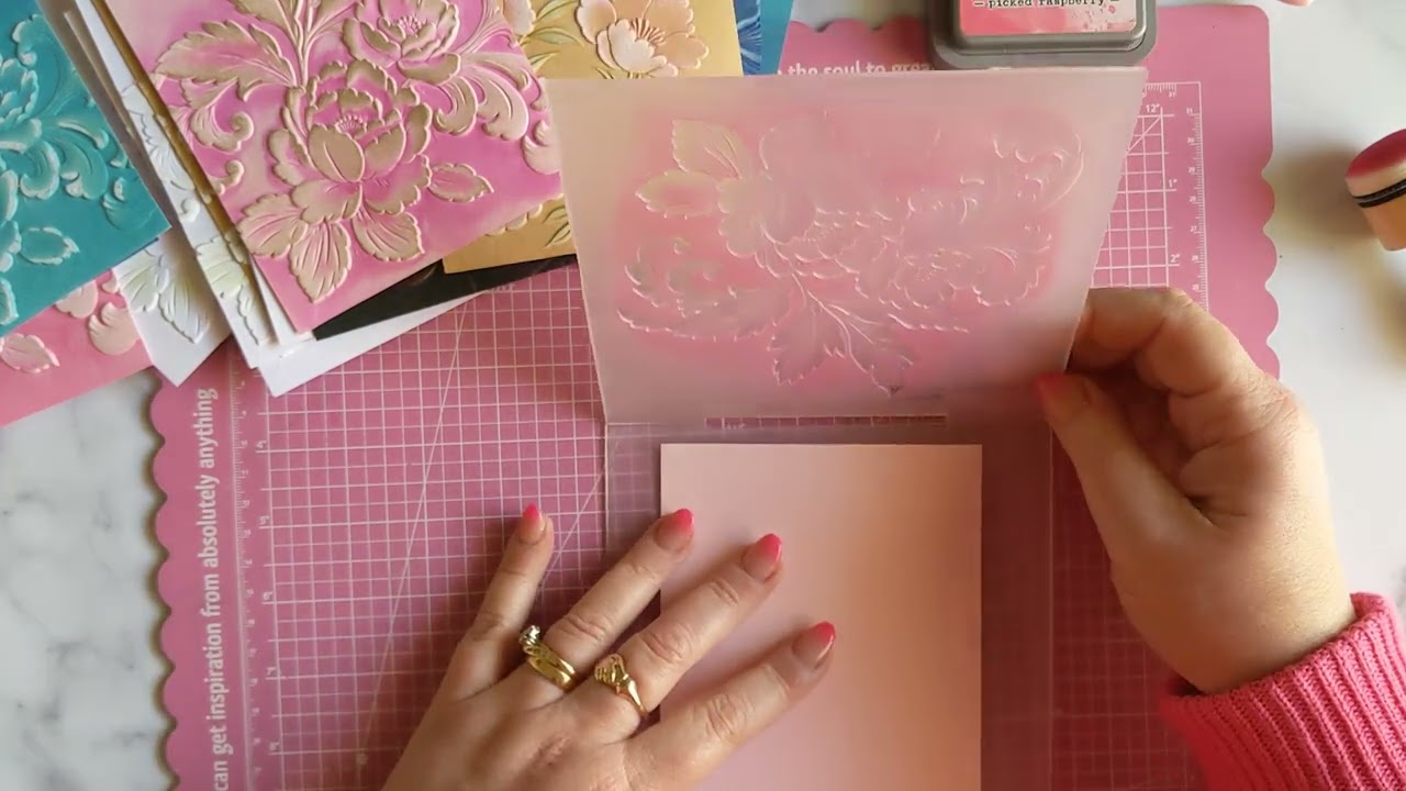 More Embossing Folder Fun!