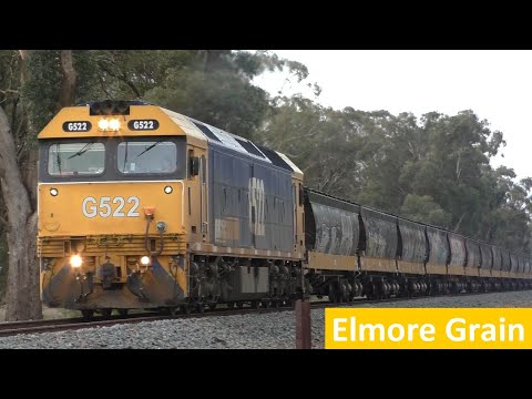 Pacific National Solo G522 on 9056 Elmore Grain Train