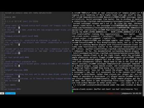 Neovim via Clojure REPL
