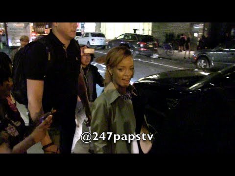 Rihanna Late Night working on New Music at NYC Studio (05-10-13)