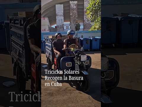 Cuba usa triciclos eléctricos con paneles solares por falta de gasolina