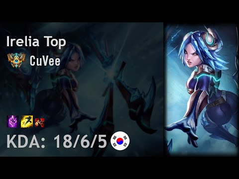 Irelia Top vs Pantheon - CuVee - KR Challenger Patch 6.17