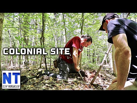 We find old sites where people settled back in the 1700s & metal detect them