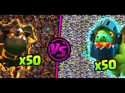 SABUESO DE LAVA VS DRAGÓN INFERNAL ¿PUEDEN 100 DRAGONES INFERNALES DEFENDER A 100 SABUESOS DE LAVA