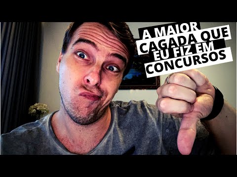 A MAIOR CAGADA QUE EU FIZ EM CONCURSO PÚBLICO