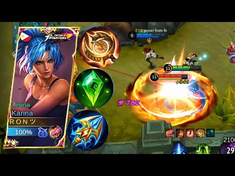TRY THIS SHOTGUN BUILD ON KARINA INSANE DAMAGE BUILD AUTO WIN - MLBB