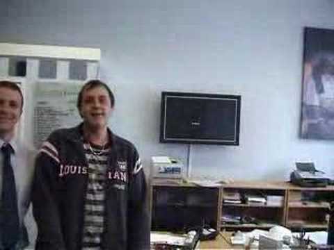 X Factor's Robert Unwin at MRC Chester office