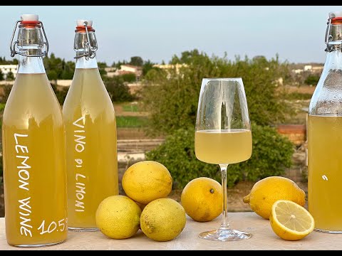 How to make LEMON WINE at Home - ๐ Homemade LEMON WINE recipe
