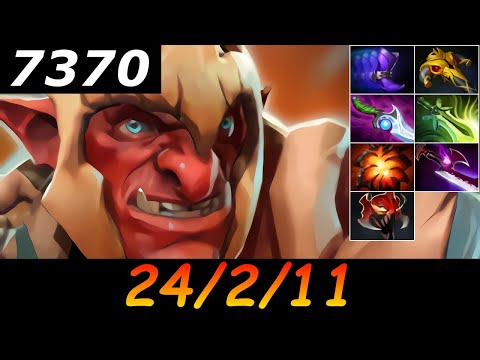 Dota 2 Troll Warlord 7370 MMR 24/2/11 (Kills/Deaths/Assists) Ranked Full Gameplay