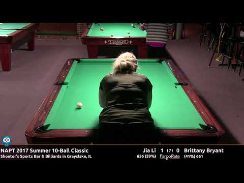Jia Li vs Brittany Bryant - NAPT 2017 Summer 10-Ball Classic