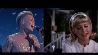 Olivia Newton John &amp; P!nk   Hopelessly devoted to you (video &amp; audio sync edit ACdj75 🎧)