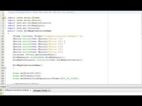 Java Programming Tutorial -GridBagConstraints-43- int anchor