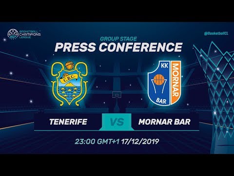 Iberostar Tenerife v Mornar Bar - Press Conference - Basketball Champions League 2019-20