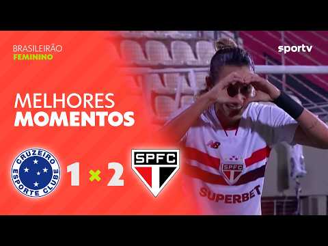 CRUZEIRO 1 X 2 SÃO PAULO | MELHORES MOMENTOS | 13ª RODADA BRASILEIRÃO FEMININO 2026 | ge.globo
