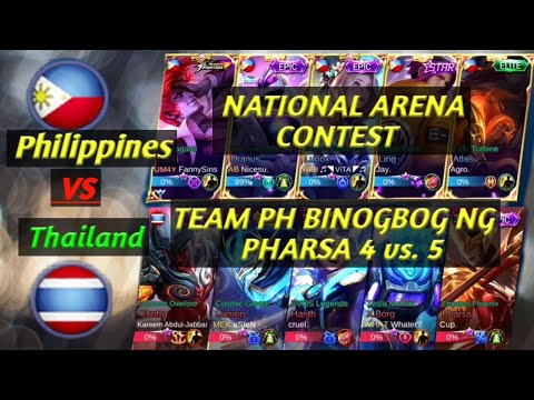 NATIONAL ARENA CONTEST PHILIPPINES VS. THAILAND 4 vs. 5 AFK LING BINUGBOG NG PHARSA
